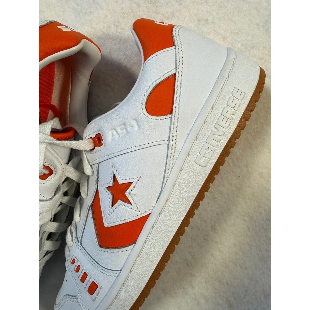 Converse AS-1 Pro Ox White Orange Alexis Sablone Skate Shoes Low Top‎ Men 11